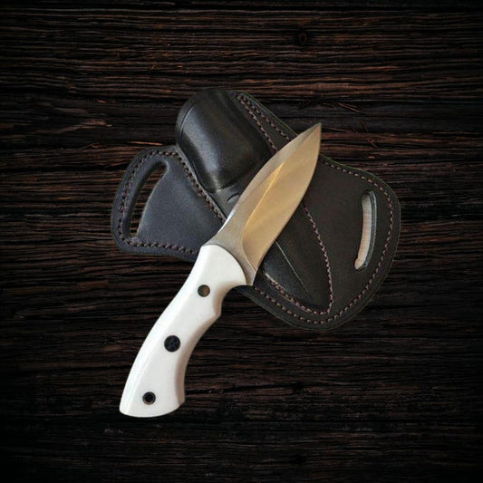 Handmade Steel Knife with Leather Sheath | Premium Hand Forged Knife