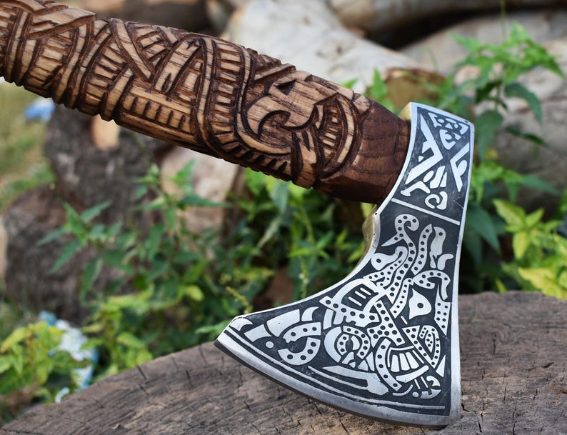 Hand Forged Viking Collectible Axe