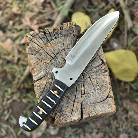 Handmade D2 Steel Hunting Knife: Micarta Handle, Fixed Blade
