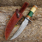 Handmade Damascus Bowie Hunting Knife