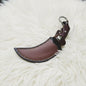 Handmade Damascus Karambit Knife: Engraved Gift with Leather Sheath