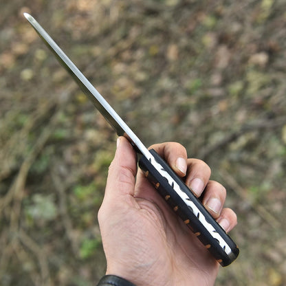 Handmade D2 Steel Hunting Knife: Micarta Handle, Fixed Blade