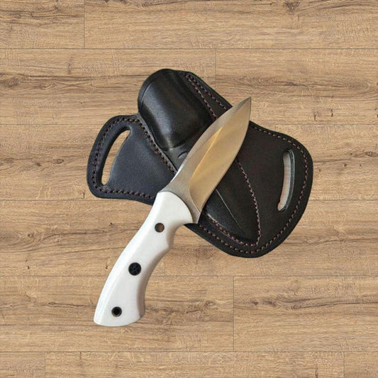 Handmade Steel Knife with Leather Sheath | Premium Hand Forged Knife