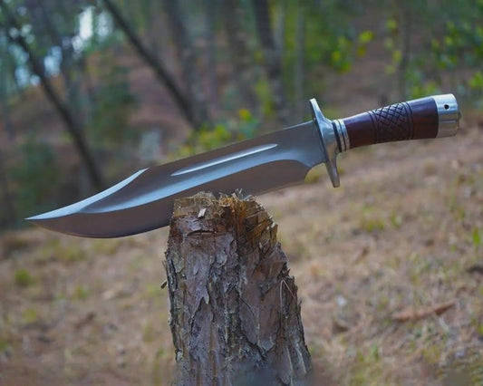 Handmade Bowie Knife Set: High Carbon Steel Blade