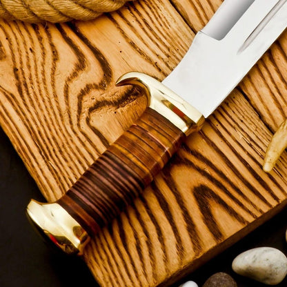 16" Massive D2 STEEL Hunting Knife Crocodile Dundee Fixed Blade Bowie Knife