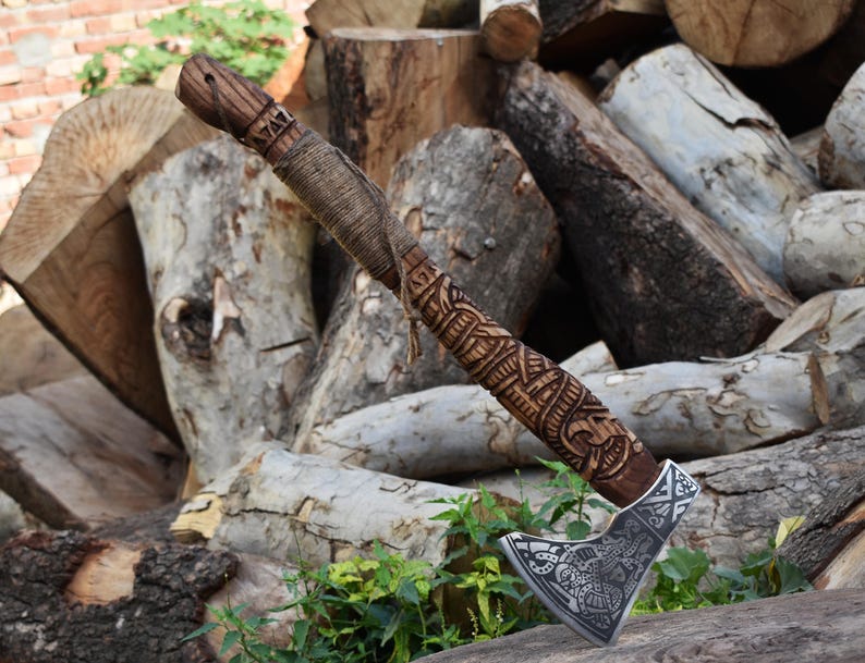 Hand Forged Viking Collectible Axe