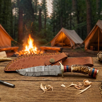 10 inch Damascus Steel Hunting knife