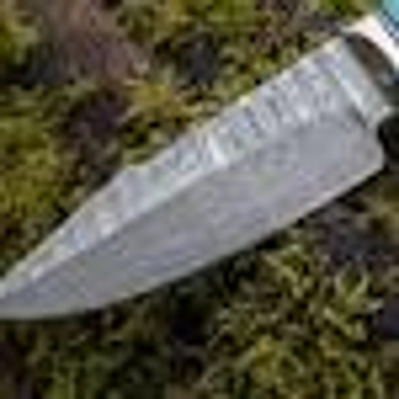 Handmade Damascus Hunting Knife | Full Tang Survival Knife with Walnut Handle Bushcraft Camping Gift