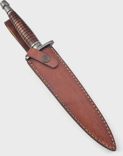 ARKANSAS Toothpick Dagger Damascus Medieval