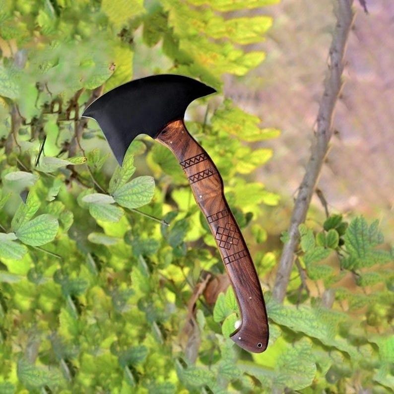 Handmade Tomahawk Axe | Forged Steel | Viking Style Hatchet for Camping, Hunting & Collectible Display