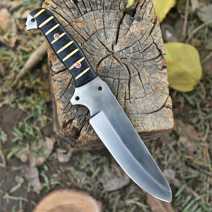 Handmade D2 Steel Hunting Knife: Micarta Handle, Fixed Blade