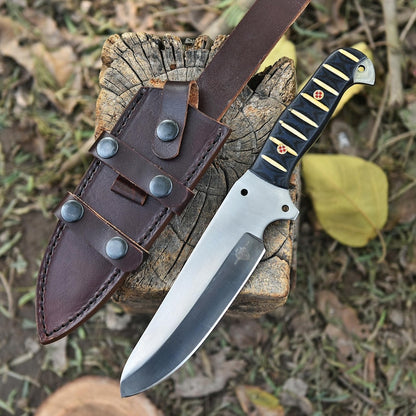 Handmade D2 Steel Hunting Knife: Micarta Handle, Fixed Blade