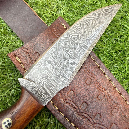 Personalised Handmade Damascus Steel Hunting Knife