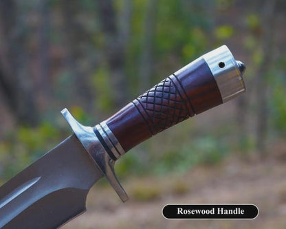 Handmade Bowie Knife Set: High Carbon Steel Blade