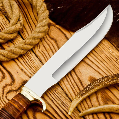 16" Massive D2 STEEL Hunting Knife Crocodile Dundee Fixed Blade Bowie Knife