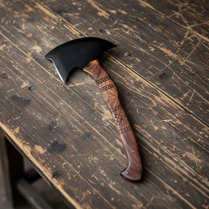 Handmade Tomahawk Axe | Forged Steel | Viking Style Hatchet for Camping, Hunting & Collectible Display